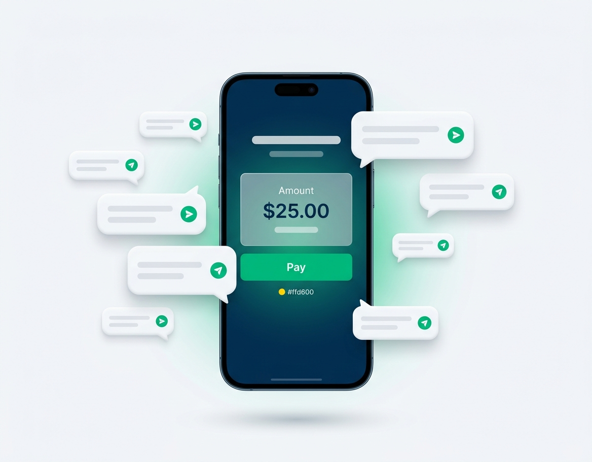 ZeroXPay payment link shared on a phone