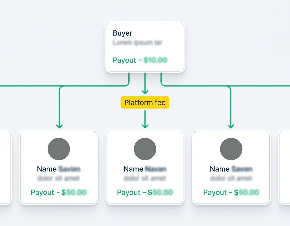 Marketplace payments with multiple sellers